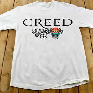 Creed Summer Of 99 Tour 2024 Fan Gift Band T Shirt 99
